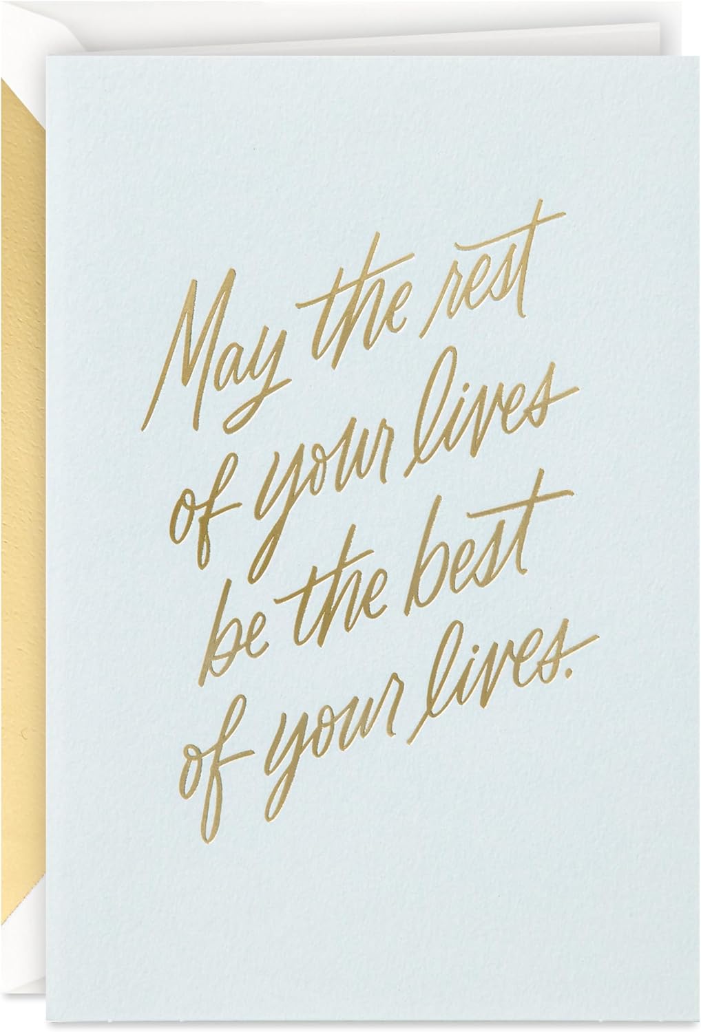 Hallmark Signature Wedding Card, Bridal Shower Card, Engagement Card (Rest of Your Lives)