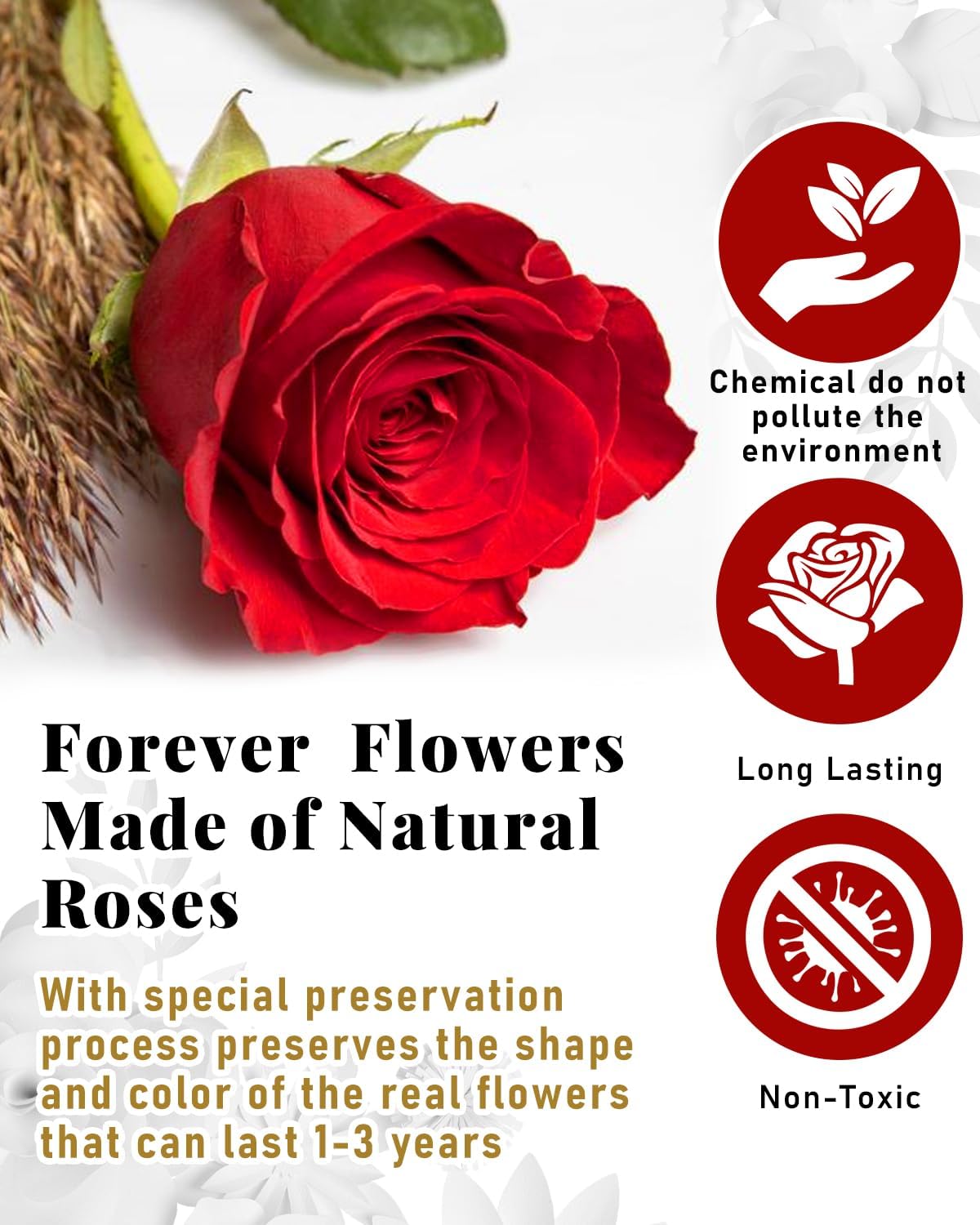 16 Flowers Forever Preserved Roses in Heart Box, Preserved Flowers for Delivery Birthday Gifts Women Anniversary Forever Flowers for Mothers Gift Real Rose Forever Gifts for Women Mom Wife