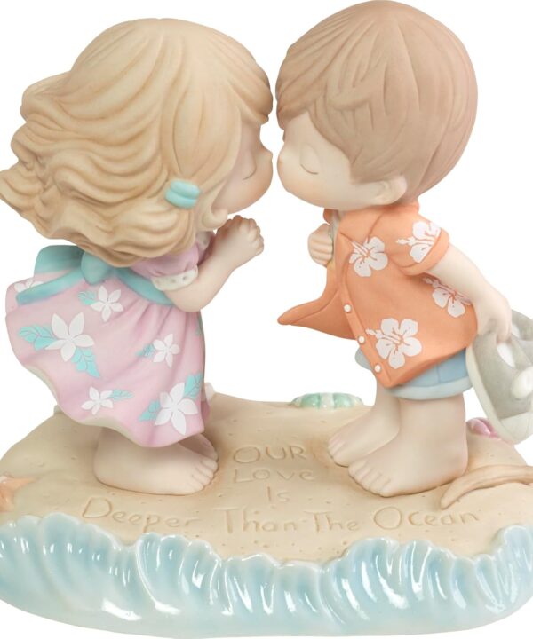 Precious Moments Our Love is Deeper Than The Ocean Bisque Porcelain Figurine 183001, Multicolor