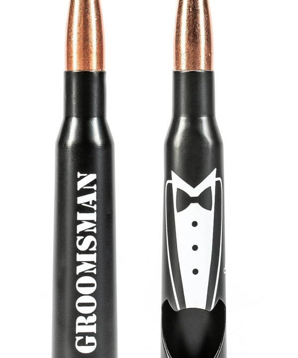 Groomsmen Gifts for Wedding - Engraved GROOMSMAN' 50 Cal Bottle Opener I Set of 1 I Groomsman Gifts for Wedding I Perfect for Groomsmen Proposal I Groomsman Proposal Gifts