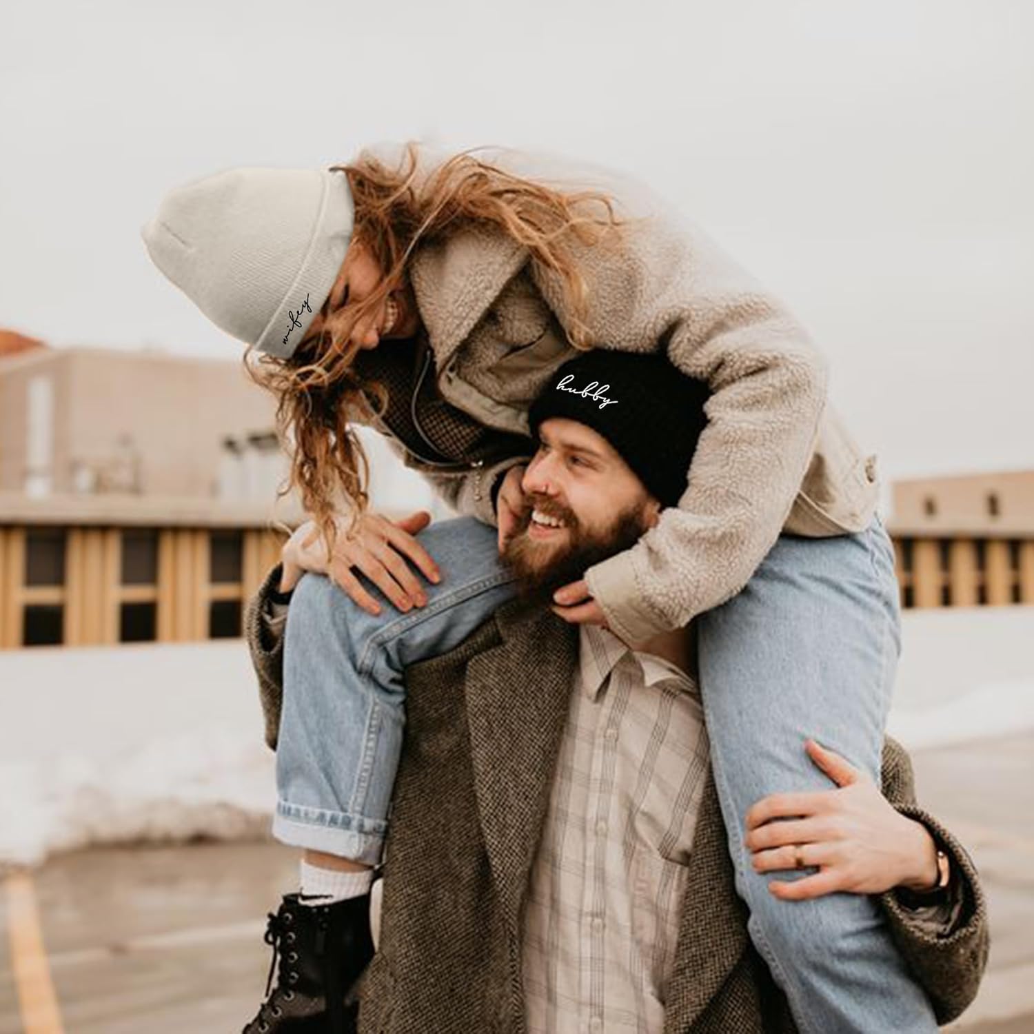 Mr and Mrs Beanies, Wedding Gifts for Couples, His and Hers Engagement Gift, Honeymoon Travel Essentials