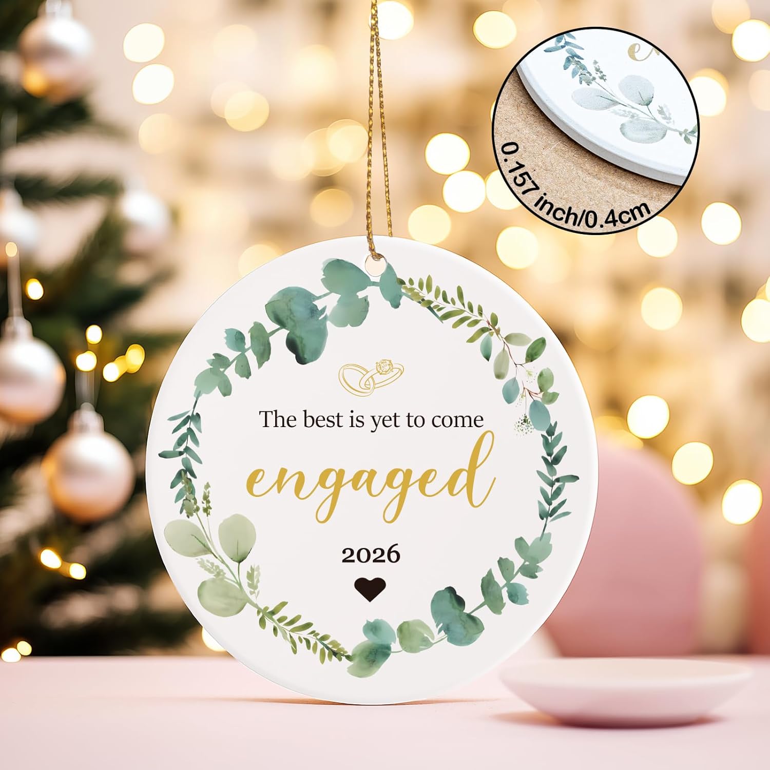 Engagement Gifts For Couples, Newly Engaged Fiance Gifts For Her Him Women Men, Future Mrs Just Enagaed Wine Glasses Bag Set With Candle And Ornament, Cool Wedding Party Decorations for Bride To Be