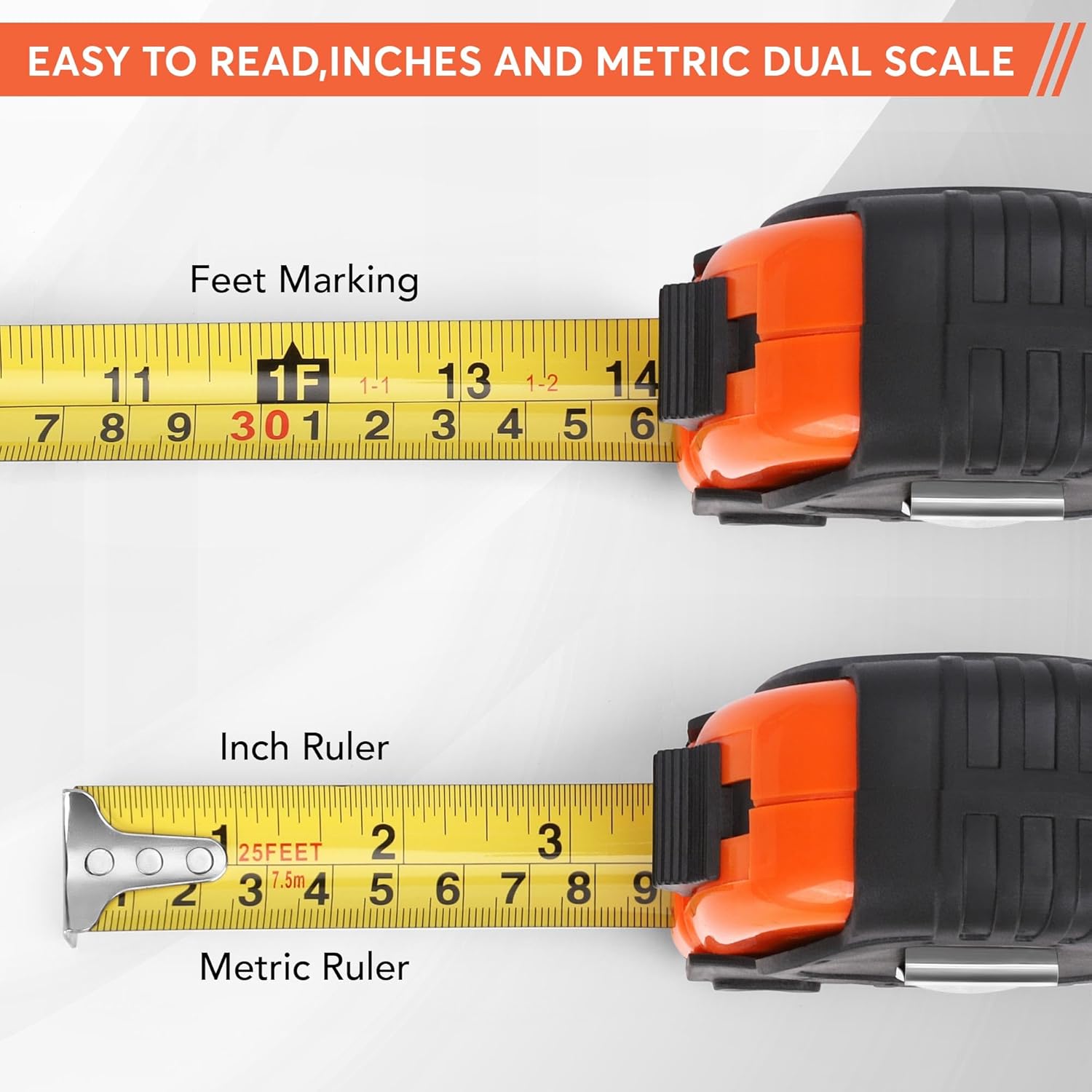 Valentines Day Husband Gifts from Wife, Valentines Gift for Husband, Best Husband Birthday Gift, Romantic Wedding Anniversary Men Gifts, Genuine Leather Engraved 25 FT Tape Measure Useful Tools