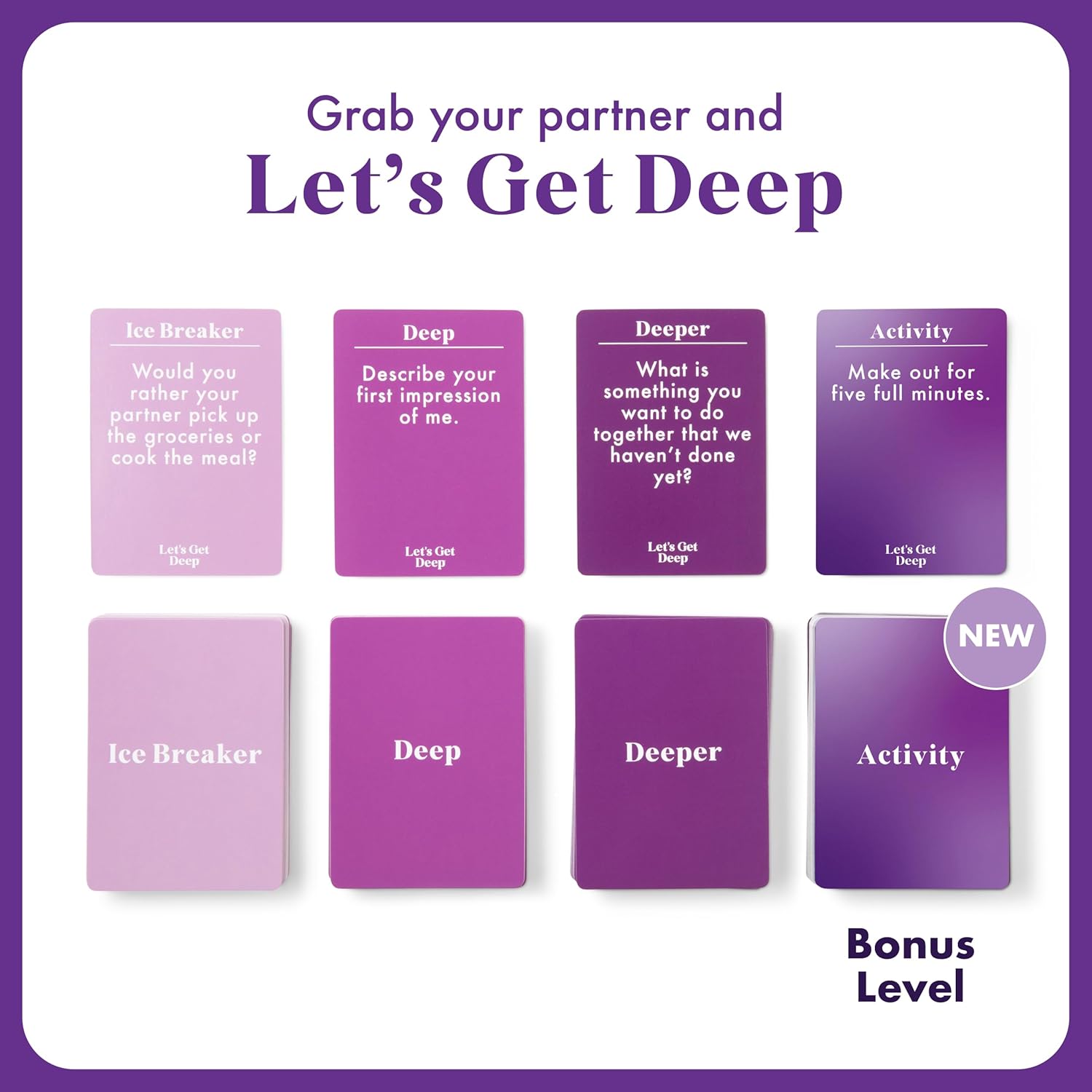 WHAT DO YOU MEME? Lets Get Deep by Relatable Valentines Day Couples Game, Intimacy Card Game with 200 Questions, Perfect for Date Nights, Girlfriend Gifts & Meaningful Couples Gifts