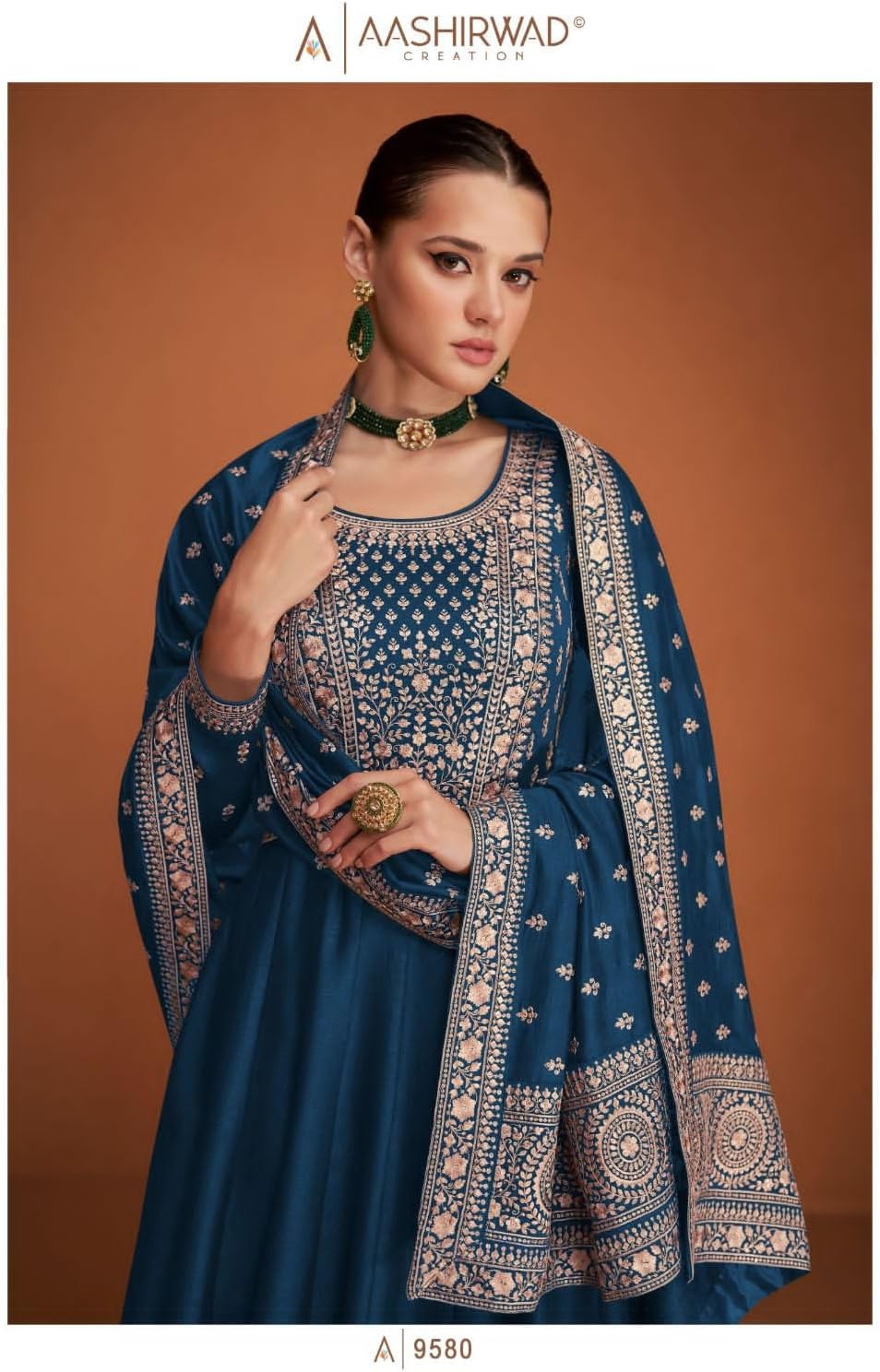 Wedding Reception Wear Beautiful Designer Anarkali Gown Suits Indian Stitched Shalwar Kameez Dresses