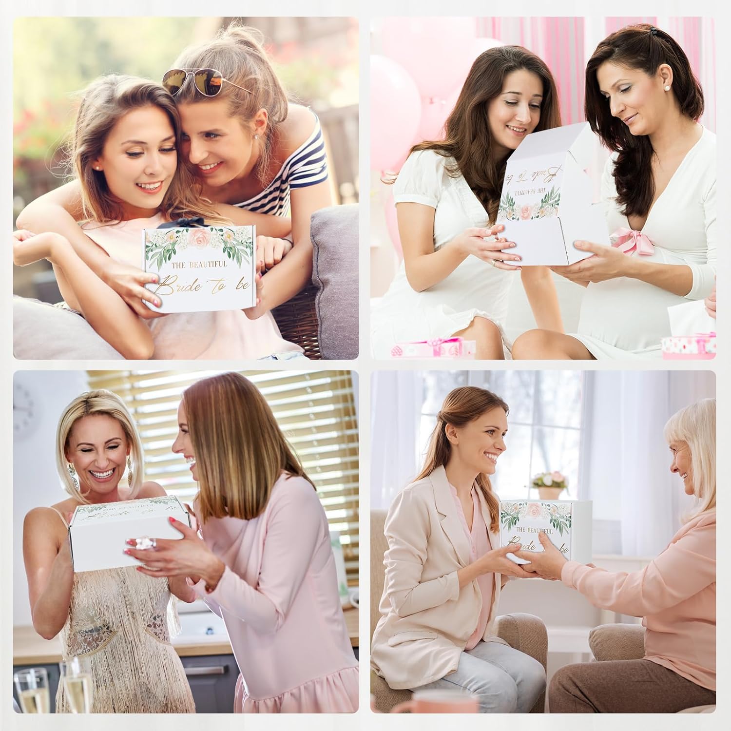 Bridal Shower Gift Box for Bride to Be – Best Wedding Gift Set with 16oz Stainless Steel Tumbler,Soy Candle, Socks & cup – Engagement & Bachelorette Party for bride to be box