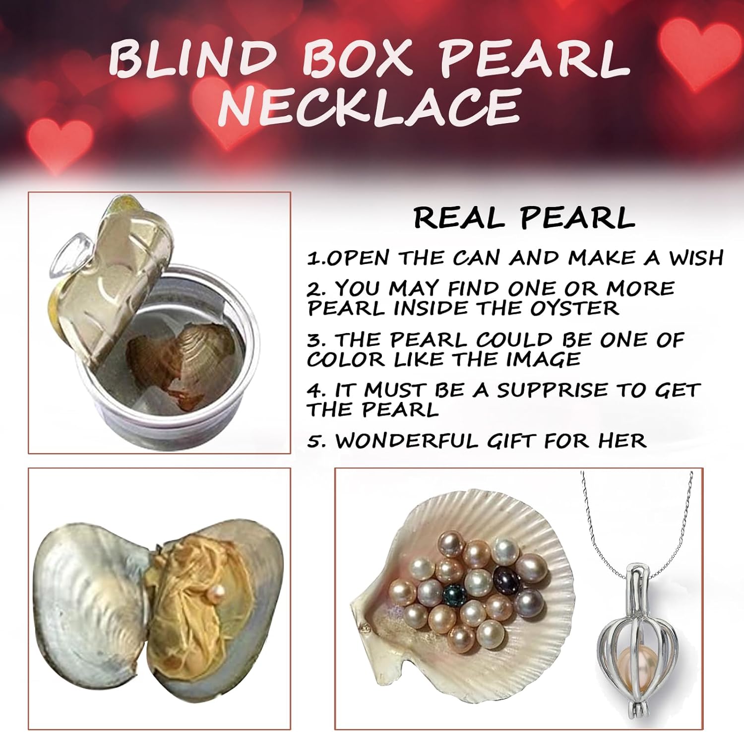 Romantic Valentines Day Gift For Her Artificial Flower Rose Teddy Bear With Preserved Flowers Bouquet And Blind Box Pearl Necklace Birthday Gift For Wife Girlfriend Mom Women Mothers Day Home Decor