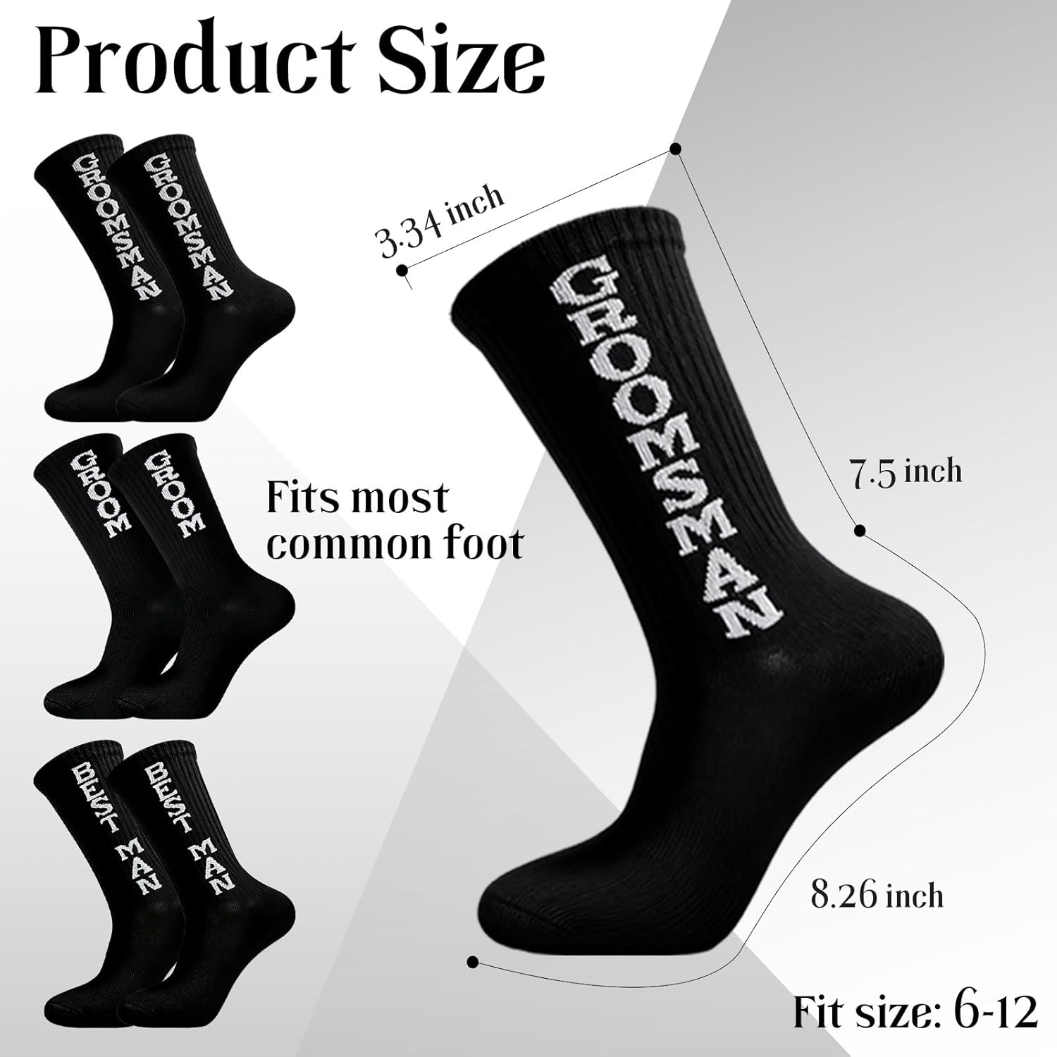 10 Pcs Groomsmen Gifts Funny Socks for Wedding Gifts Best Man from Groom