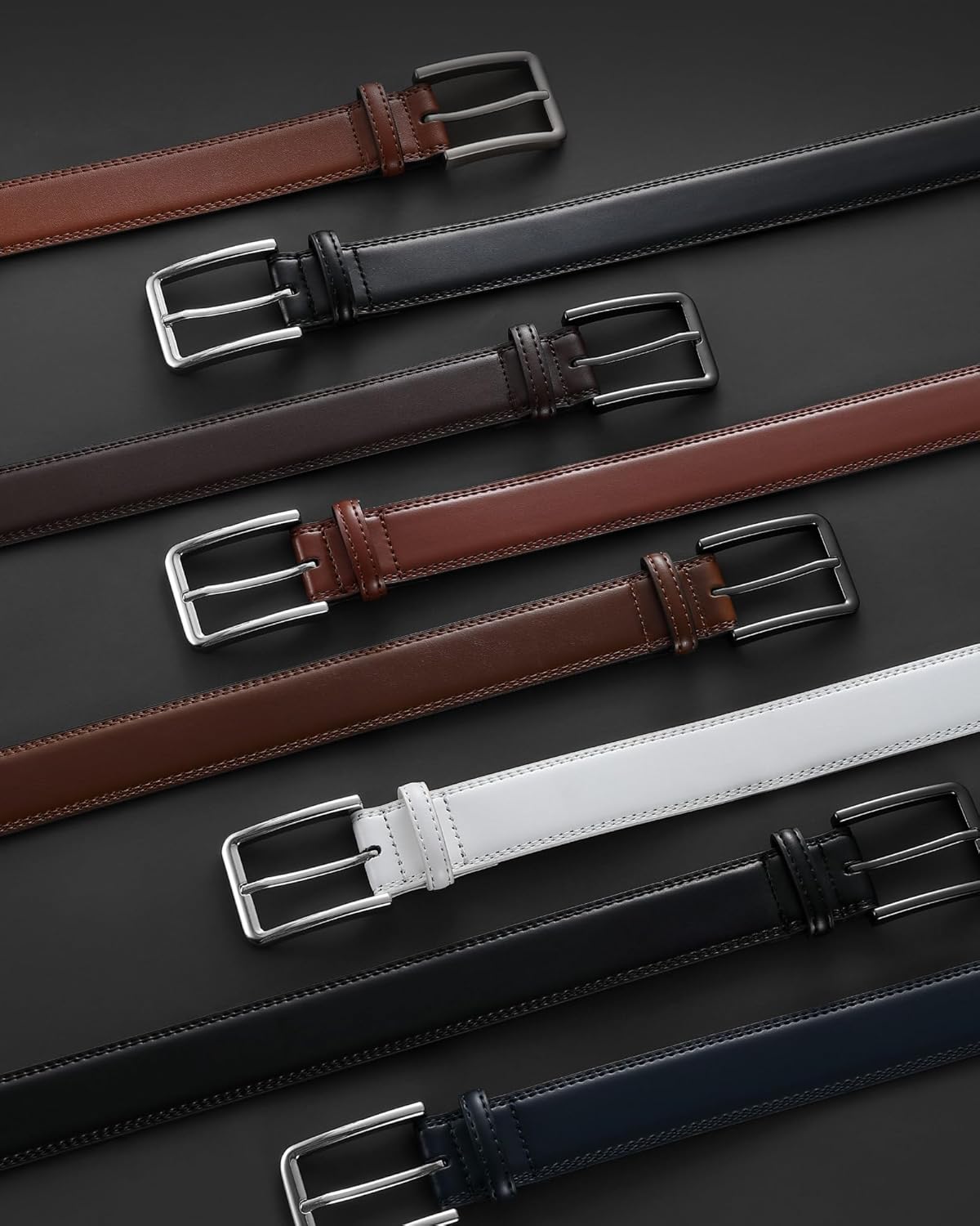 CHAOREN Mens Belt Leather – 1 3/8 Dress Belts for Men – Considerate Gift for Work Business Casual Jeans