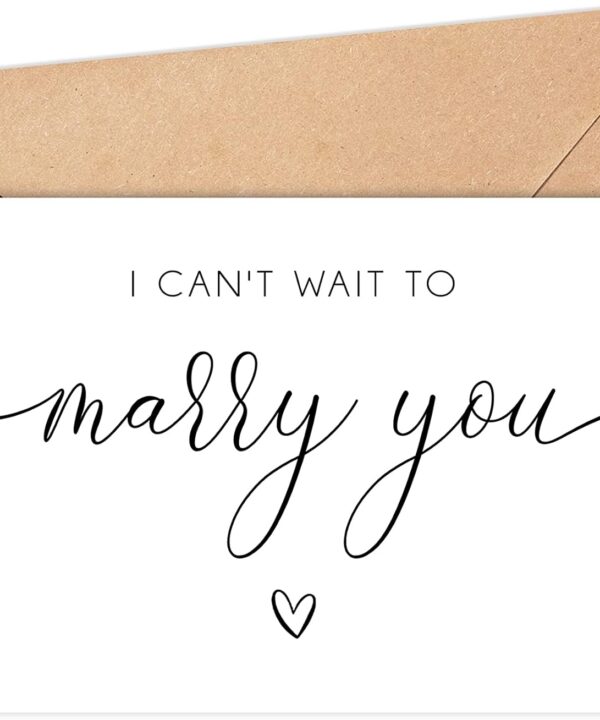 I Cant Wait To Marry You - Bride To Groom Wedding Day Card - Letters To My Husband From Wife - Love Gift For Him - Fianc Gifts - Vows