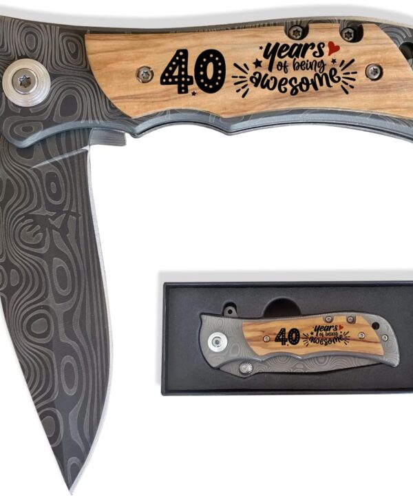 GiveGreatGift 40 Year Old Birthday Gifts for Men, 40th Birthday Present for Him, 1985 Bday Gifts Ideas for Him, Dad, Husband, Friends, 40 Yr Present for Man