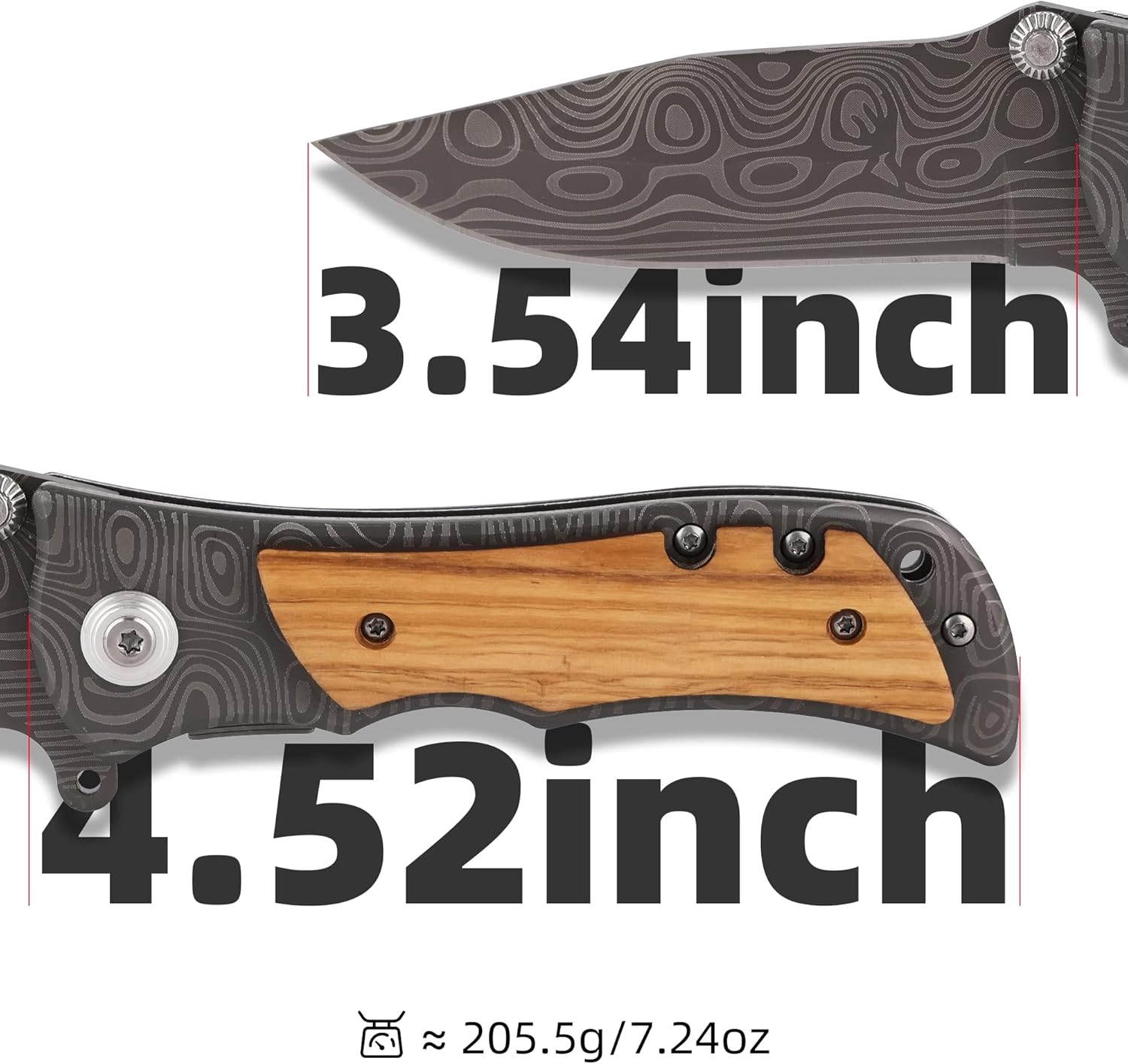 ZENNLAB 7 Years Anniversary Keepsake for Him Husband Gift, 7th Copper Wedding Anniversary for Men, 7 Years of Marriage Gift, Wool Wedding Anniversary Present, wood