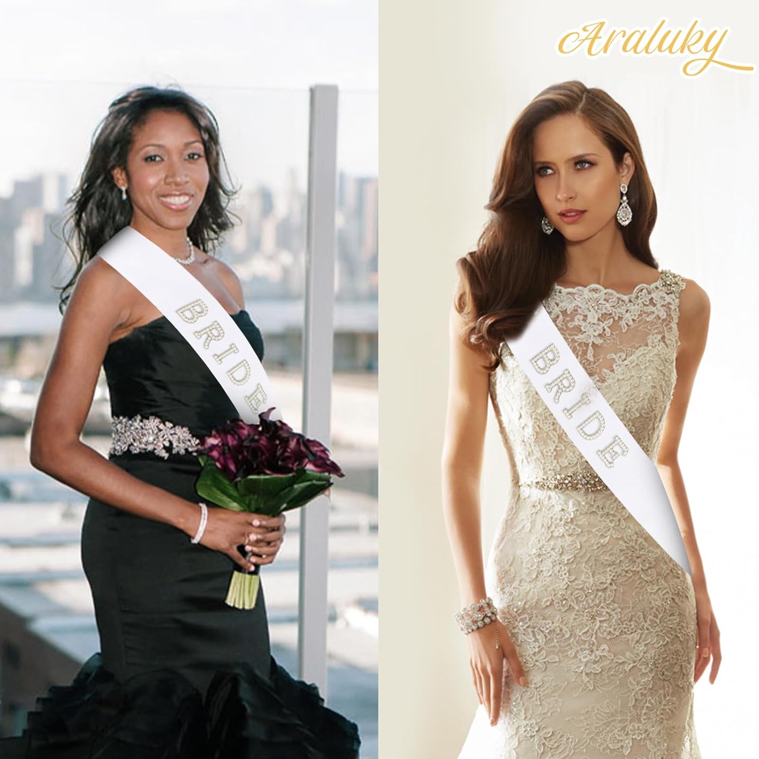 Pearl Bride Sash, White Bachelorette Sash for Bachelorette Party Decorations for Bridal Shower Decorations Bridal Shower Gift Bride to Be Stuff