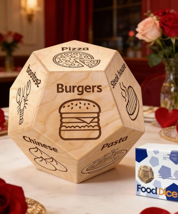 Valentines Day Gifts for Him Her Men Women, Food Dice Date Night Dice Anniversary Birthday Wedding Christmas Couples Gifts for Him Her Husband Wife Boyfriend Girlfriend Gag Gifts Stocking Stuffers