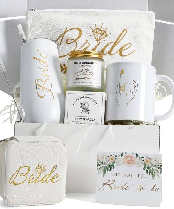XGCYZYD Bride To Be Gifts Box,Bridal Shower Gifts,Bachelorette Gift for Bride, Bachelor Party souvenirs,Wedding Gift Engagement giftware for Her,Fiance giftware for Women,Future Mrs Newly Engaged