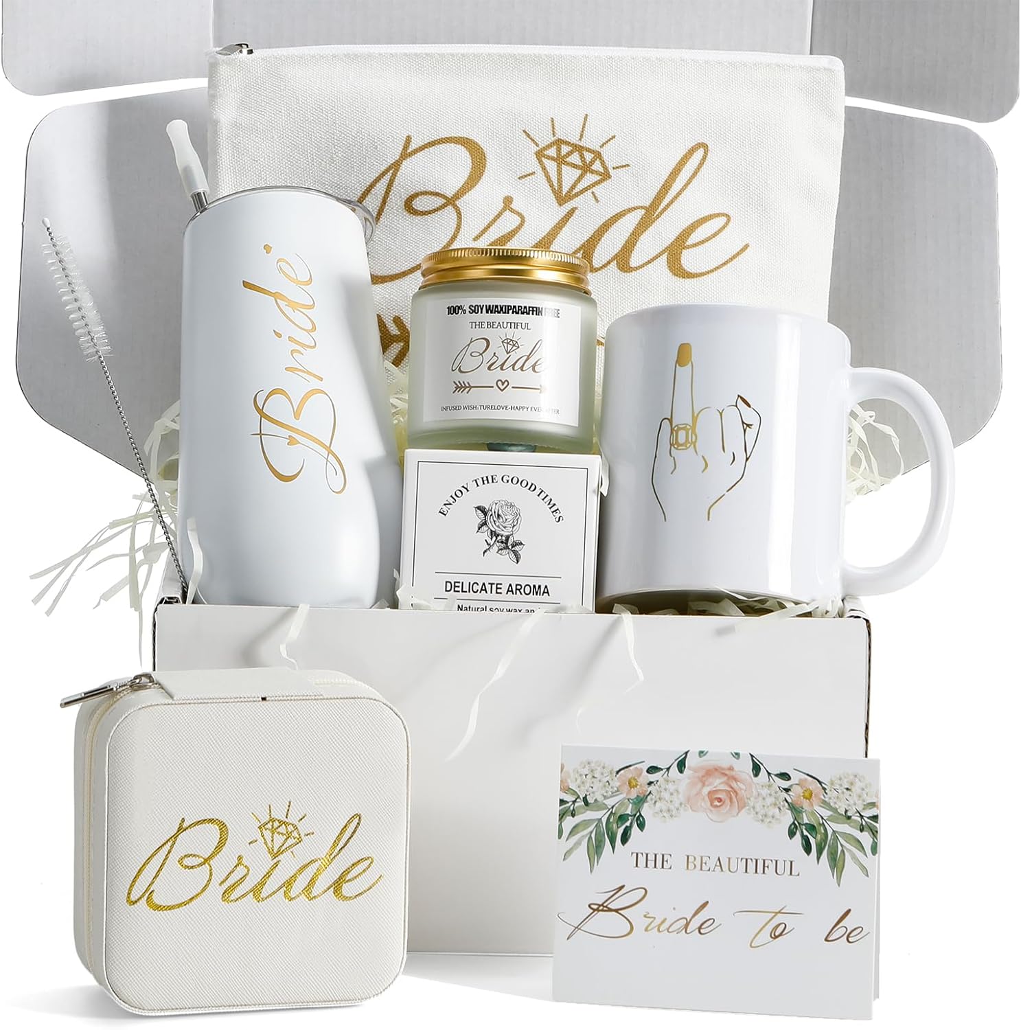 XGCYZYD Bride To Be Gifts Box,Bridal Shower Gifts,Bachelorette Gift for Bride, Bachelor Party souvenirs,Wedding Gift Engagement giftware for Her,Fiance giftware for Women,Future Mrs Newly Engaged