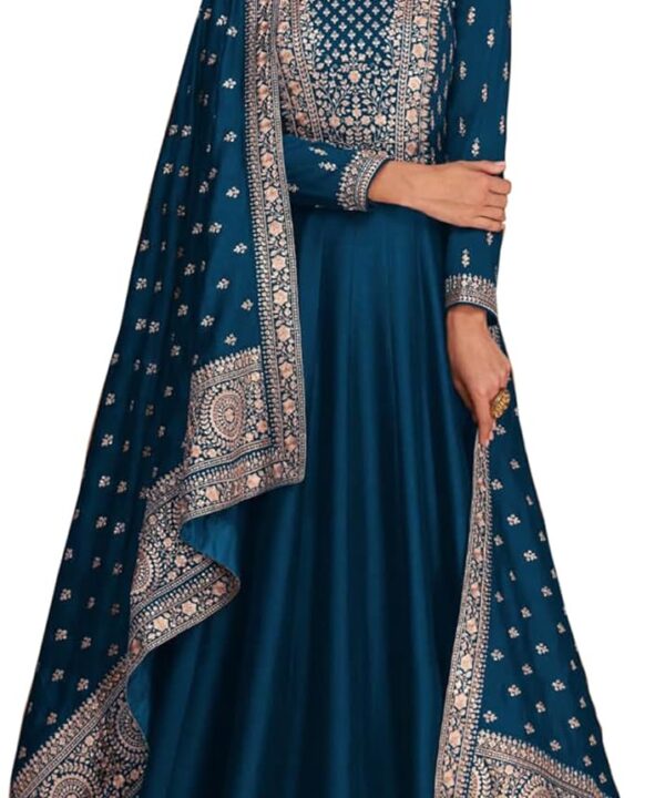 Wedding Reception Wear Beautiful Designer Anarkali Gown Suits Indian Stitched Shalwar Kameez Dresses