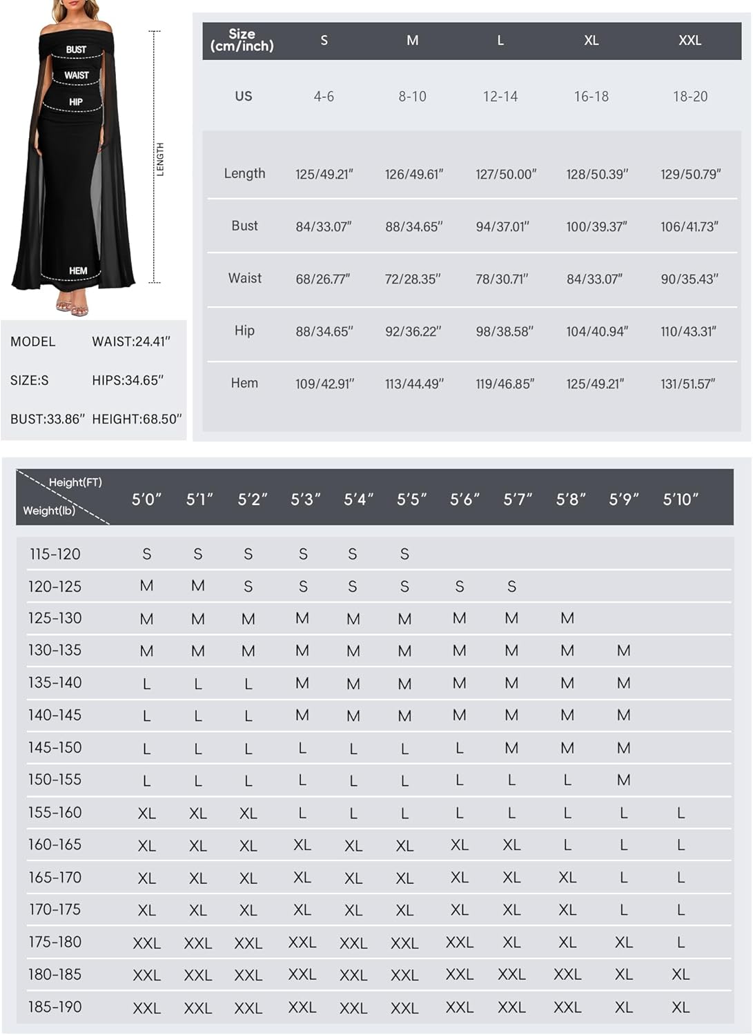 MAYFASEY Womens Elegant Off Shoulder Long Sleeve Mesh Ruched Bodycon Long Formal Party Evening Dress with Cape