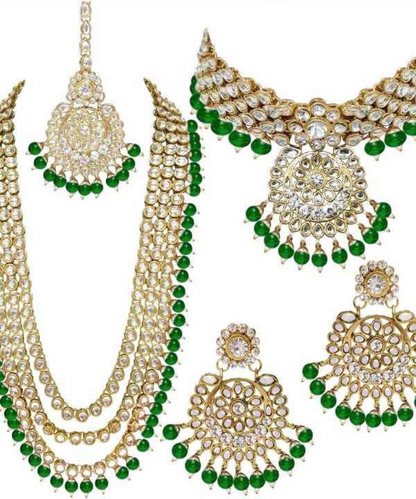 Aheli Indian Wedding Heavy Bridal Traditional Jewellery Set Gift for Women