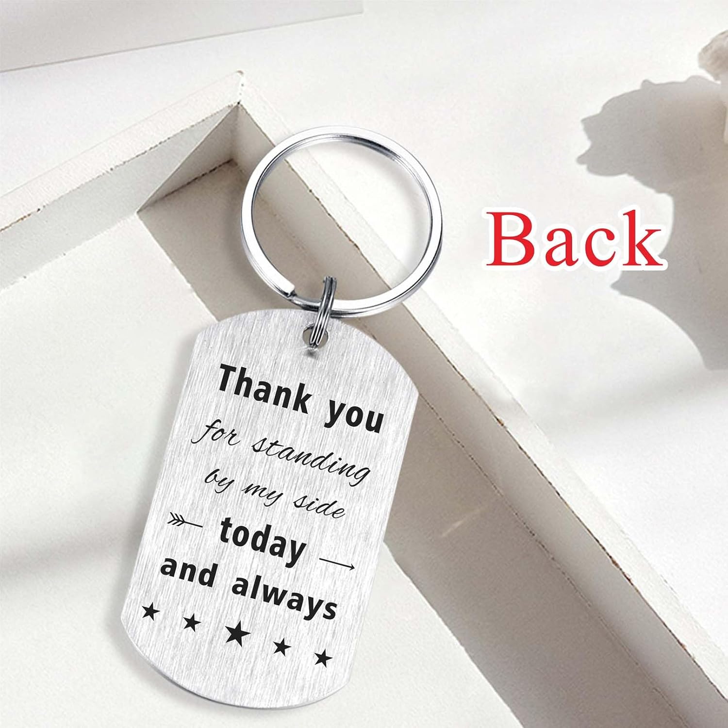 Alotozo Wedding Day Keychain – Bridal Shower Gifts for Bride Groom Groomsmen Bridesmaid Maid of Honor Father