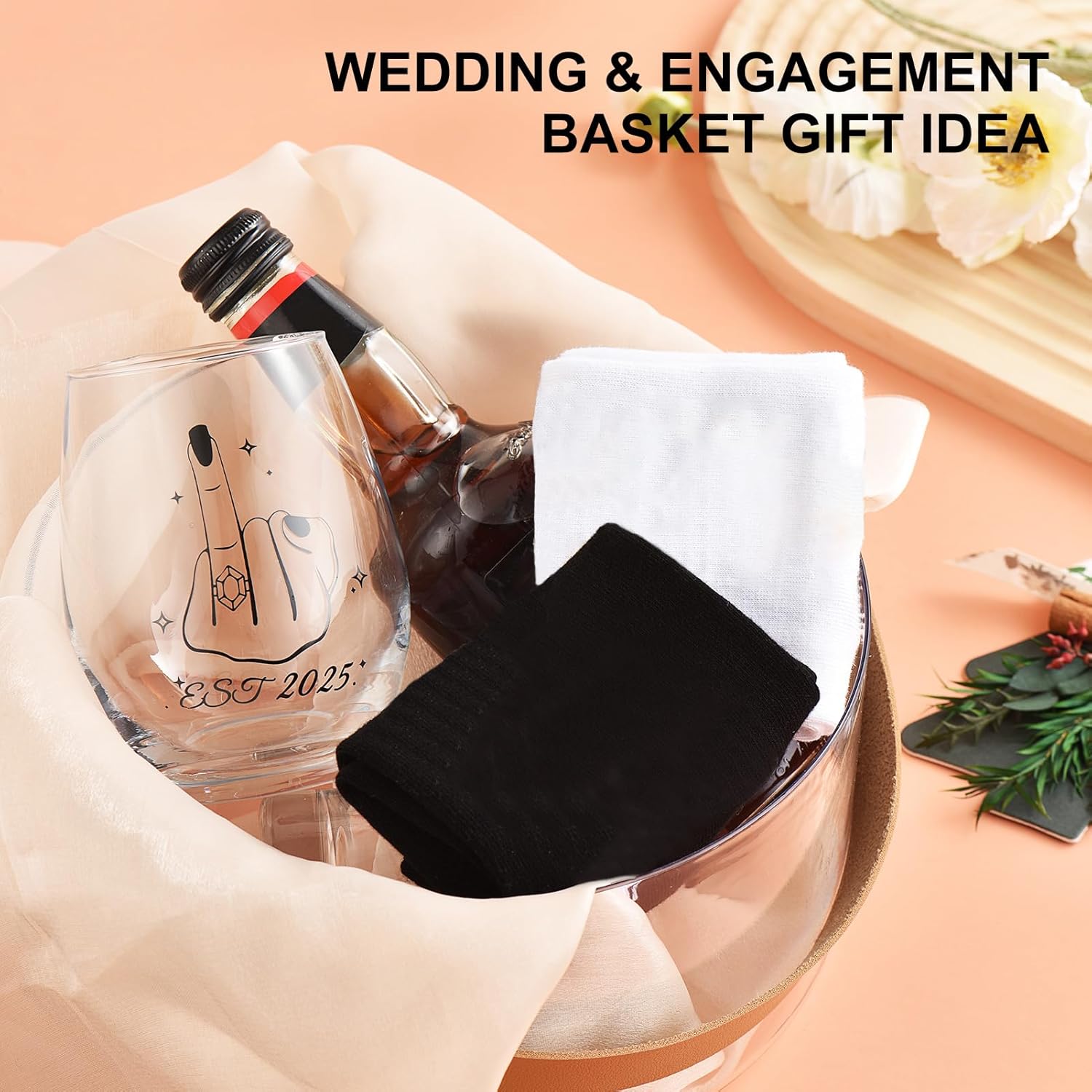 Couples Socks Set Newlyweds Gift Hubby and Wifey Wedding Socks for Bride & Groom, Engagement Gift