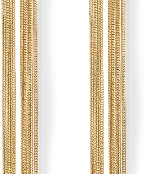 PAVOI 14K Gold Plated Long Tassel Dangle Earrings for Women - 925 Sterling Silver Posts Elegant Rhinestone Chain Chandelier Drop Earrings - Statement Jewelry