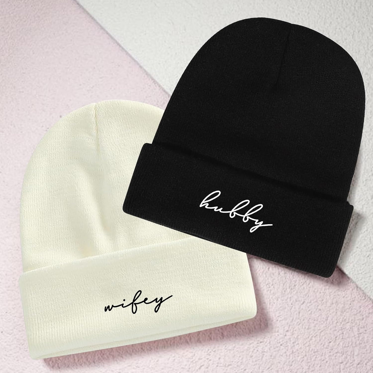 Mr and Mrs Beanies, Wedding Gifts for Couples, His and Hers Engagement Gift, Honeymoon Travel Essentials