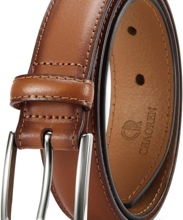 CHAOREN Mens Belts Leather Gift for Men - Ideal Match for Mens Dress Shoes