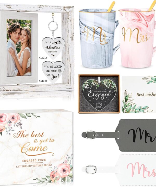 Engagement Unique Gifts for Couples Wedding Registry Gifts Ideas for Bride To Be Bridal Shower Present Marriage Mr and Mrs Bachelorette Gift for Bride Newly Wed Essentials Must Haves