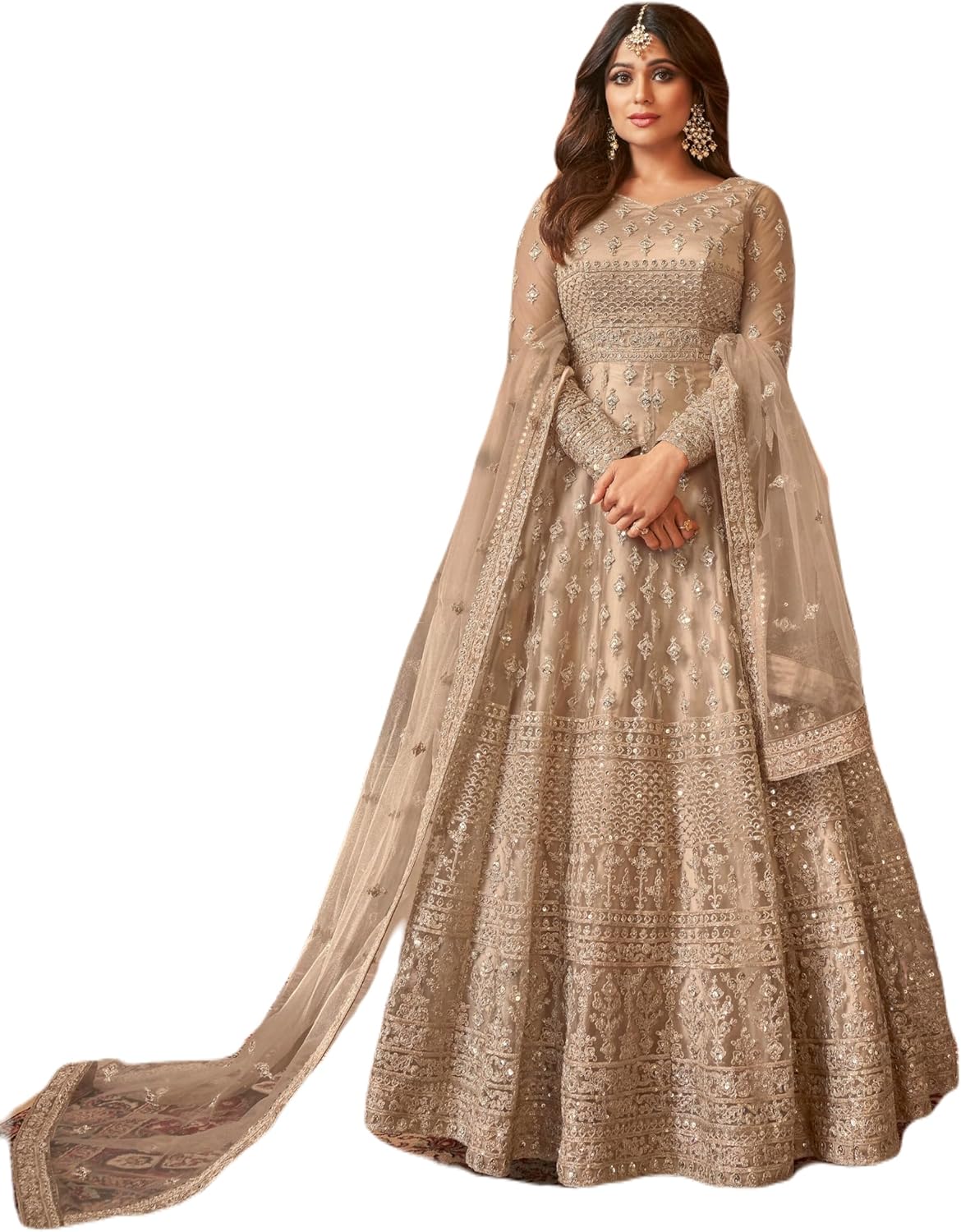 Generic Shiv Collection Indian Pakistani Party Wear Wedding Wear Designer Anarkali Suit Anarkali Gown for Women