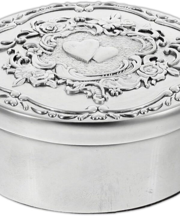 Ganz 3.5" "Key to a Happy Marriage" Box Silver Tone Zinc