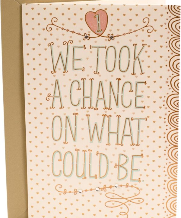Hallmark 1st Anniversary Card (Chance on What Could Be)