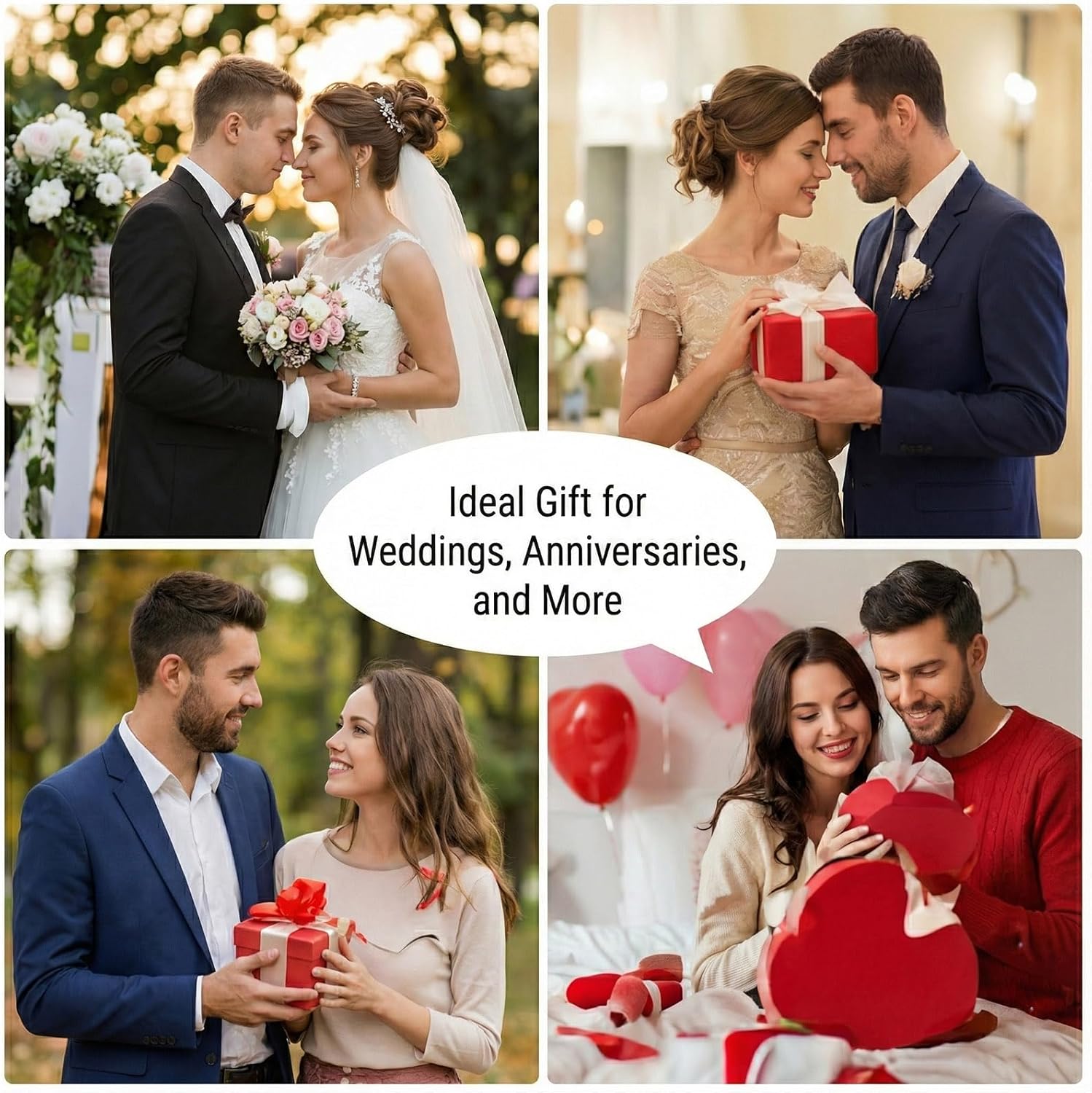 1 Year Anniversary Photo Frame Gifts, 2025 Mr and Mrs Personalized Wedding Picture Frame, Newlywed Gift for Couples, 5×7 Pictures Frame, Display 2 Photos