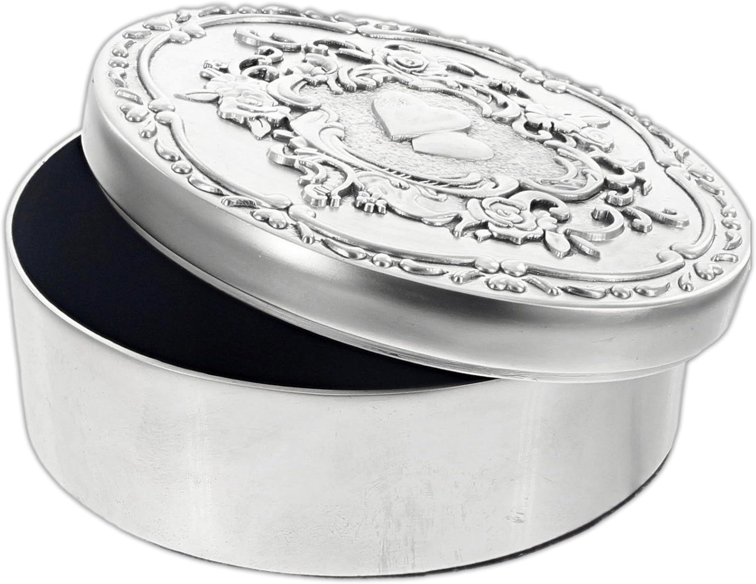 Ganz 3.5 Key to a Happy Marriage Box Silver Tone Zinc