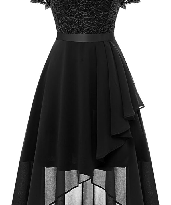 Wedtrend Women's Formal Wedding Guest Dress Ruffle Bridesmaid Dress Flutter Sleeve Prom Dresses for Teens