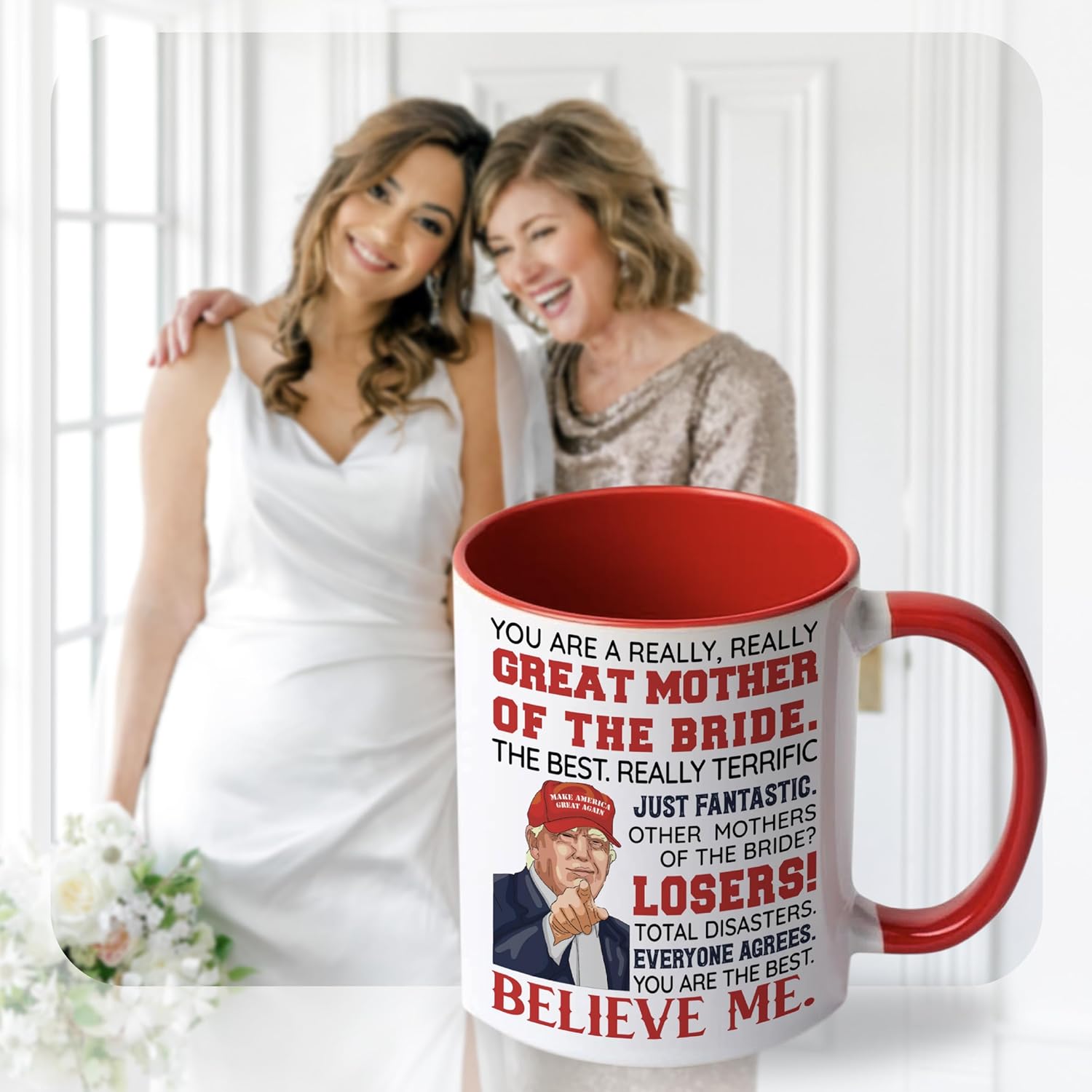 Mother of The Bride Gifts, Wedding Party Gifts for Brides Mother From Daughter, Bridal Shower, Engagement Gift Idea, Mom of The Bride Ceramic Mug 11oz