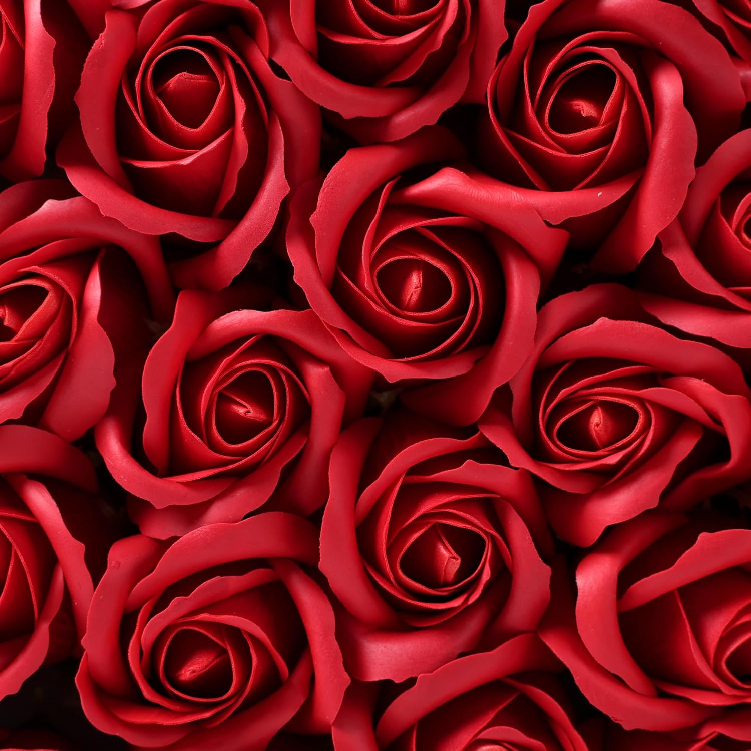 HyeFlora 30pcs Fake Red Roses in a Heart Shape Box, Fake Roses Artificial Flowers Forever Roses Gifts Box for Her Wife Girlfriends for Mom Women Grandma Birthday