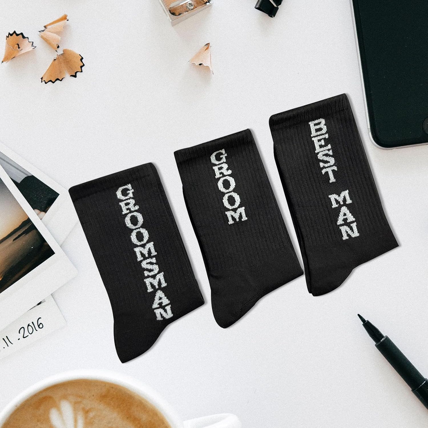 10 Pcs Groomsmen Gifts Funny Socks for Wedding Gifts Best Man from Groom