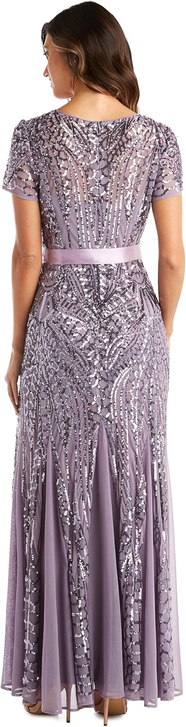 R&M Richards Womens Mother of The Bride Dresses for Wedding – Evening Gown, Lavender, 6
