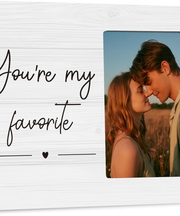DIMSEOIUS Sole Mate Frame Gifts for Couple, Boyfriend Girlfriend Picture Frame, You Are My Favorite Frames Fits 4x6 Photo