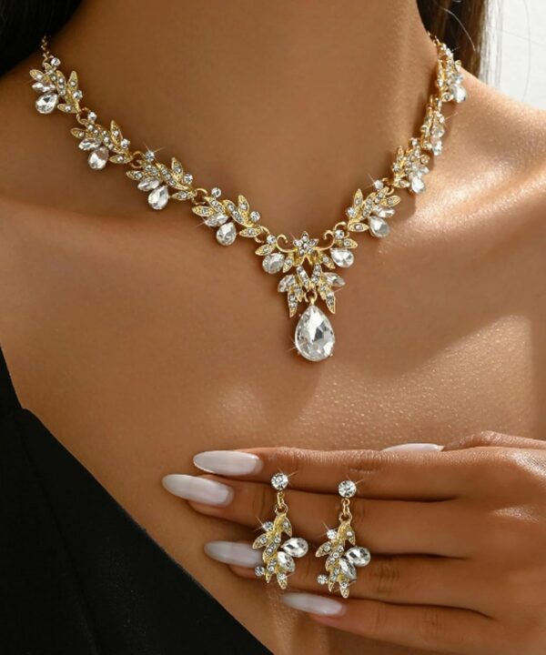 Prom Party Jewelry Set Necklace for Women, Bridal Wedding Costume Accessories Jewelry fashion