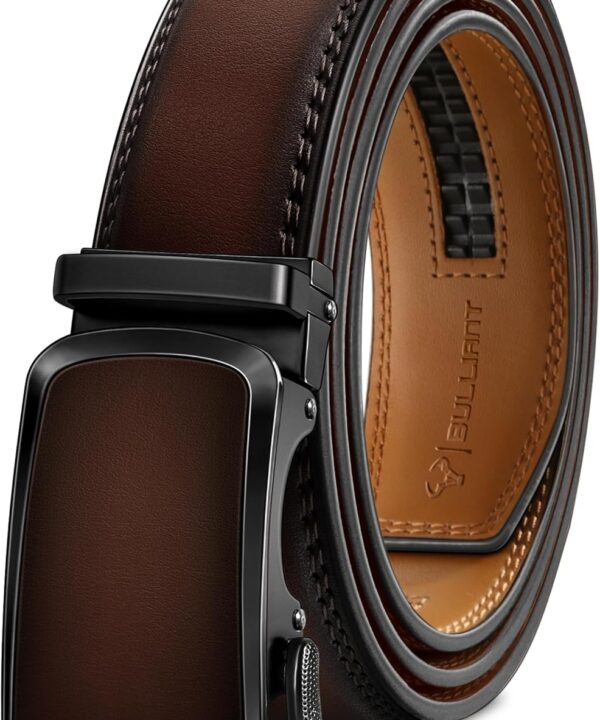 BULLIANT Men's Belt,Brand Ratchet Belt Of Genuine Leather For Gift Men Dress,Size Customized