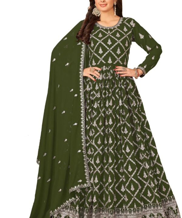 Indian Pakistani Designer Anarkali Gown Dress Party Wear Sewn Salwar Kameez Suits