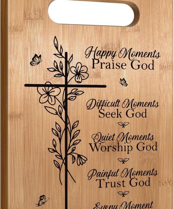Christian Gifts For Women Faith Religious Gifts Inspirational Gifts, Bible Verse Gifts For Elderly Jesus Cross Scripture Gifts, Christmas Cutting Board Gifts for Women Friend