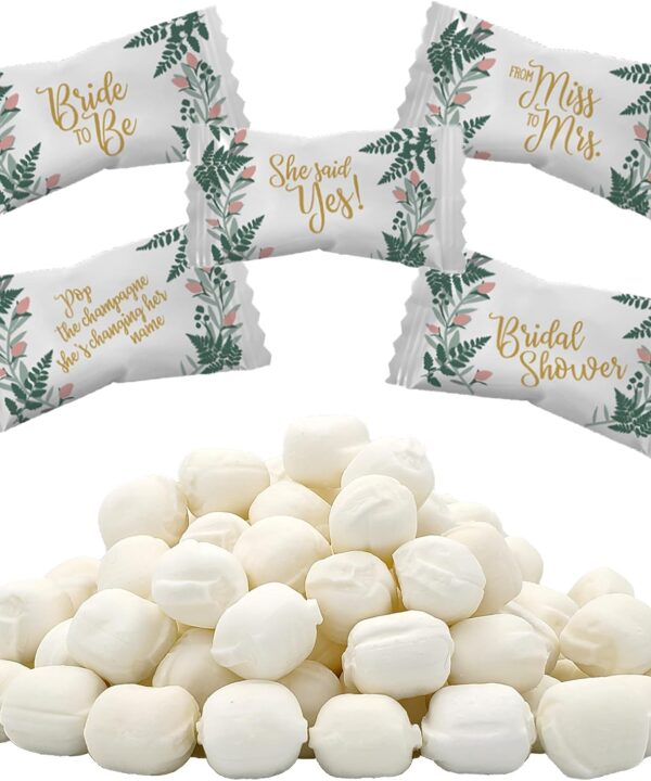 The Dreidel Company 55-Pack Bridal Shower Buttermints, Mint Candies, After Dinner Mints, Butter Mint Candy, Fat-Free, Kosher Certified, Individually Wrapped