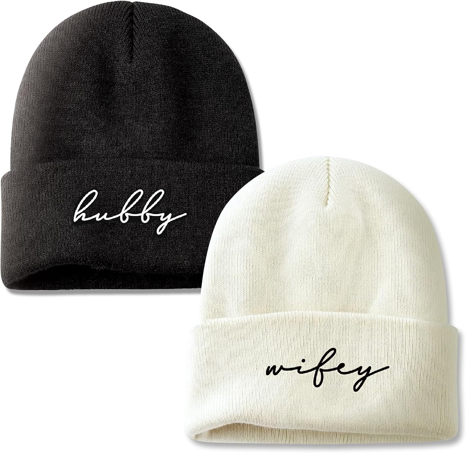 Mr and Mrs Beanies, Wedding Gifts for Couples, His and Hers Engagement Gift, Honeymoon Travel Essentials