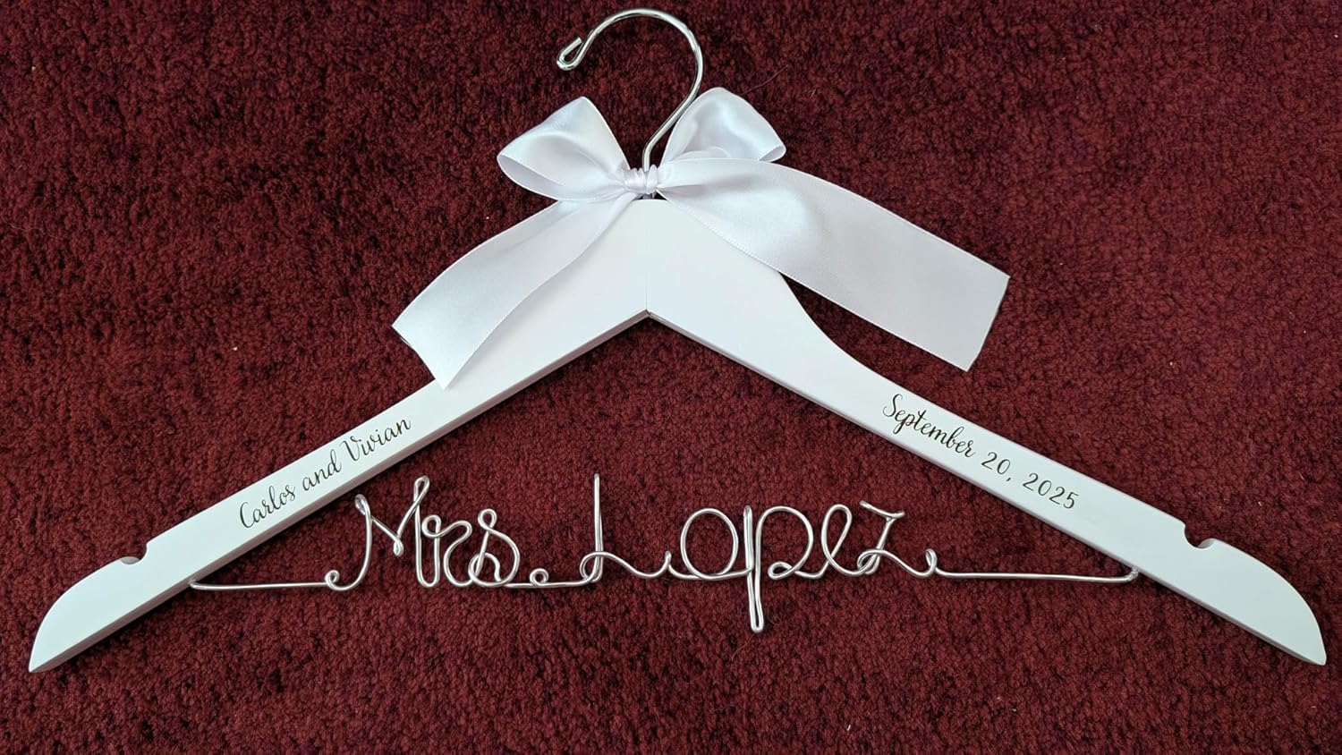 Personalized Bridesmaid Gift, Bridal Hanger, Bridal Shower Gift, Bachelorette Party, Custom Wedding Hanger Bride Gift, Gift for Bride