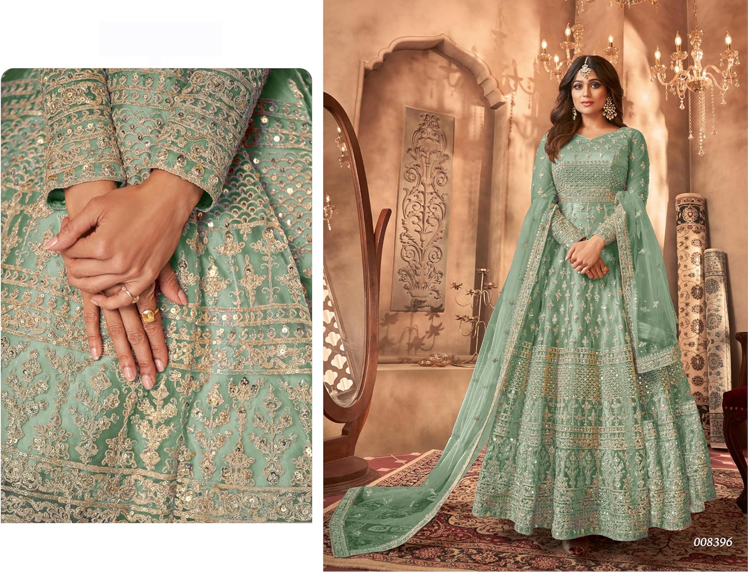 Generic Henith Collection Indian Pakistani Party Wear Wedding Wear Designer Anarkali Suit Anarkali Gown for Women