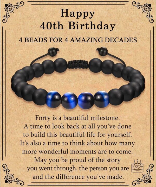 13th 16th 18th 21st 30th 40th 50th 60th Birthday Gifts for Boys Men Him, 11-21 30-60 Year Old Boy Male Man Birthday Gifts Birthday Bracelet for Son Brother Grandson Nephew Dad Husband Friend Boyfriend