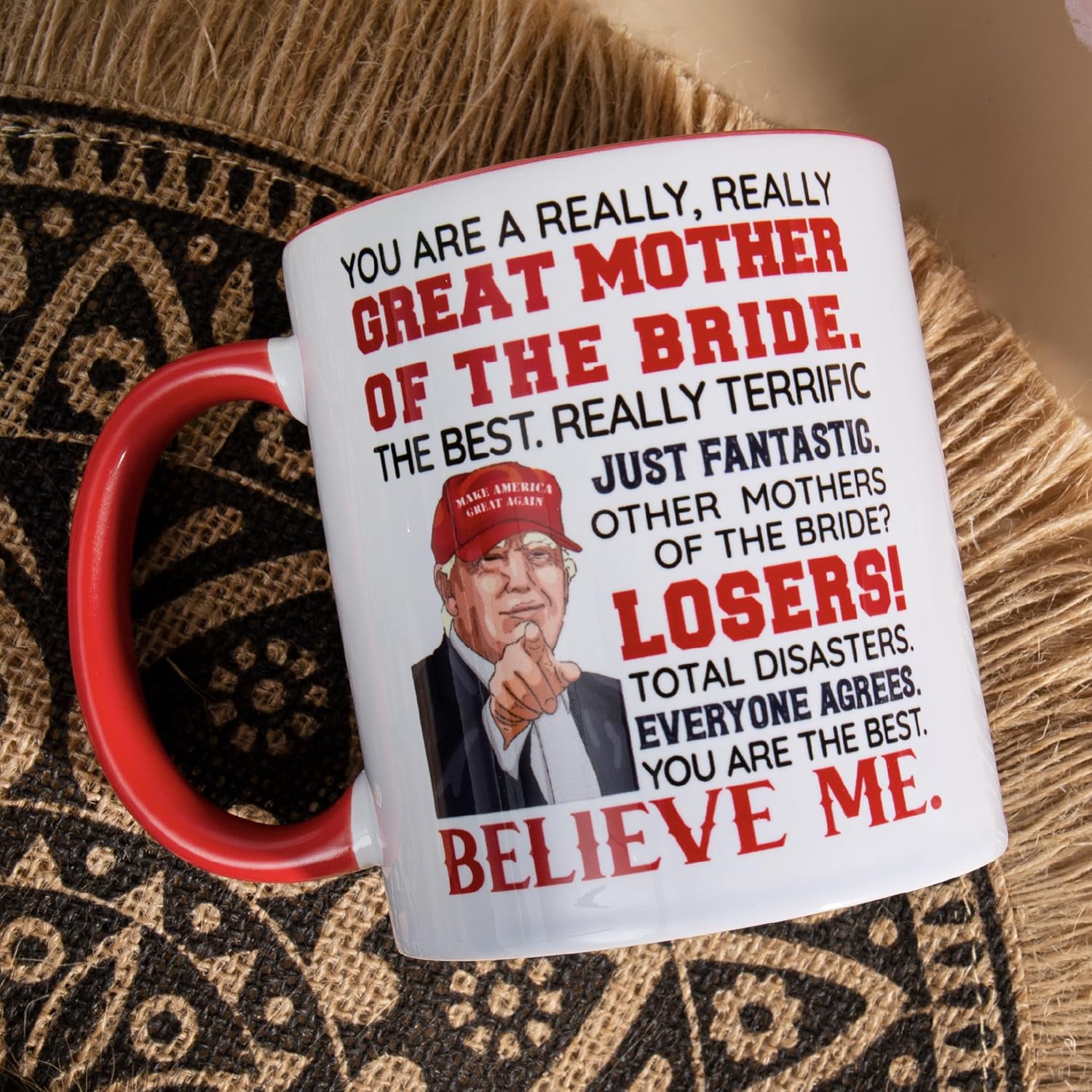 Mother of The Bride Gifts, Wedding Party Gifts for Brides Mother From Daughter, Bridal Shower, Engagement Gift Idea, Mom of The Bride Ceramic Mug 11oz